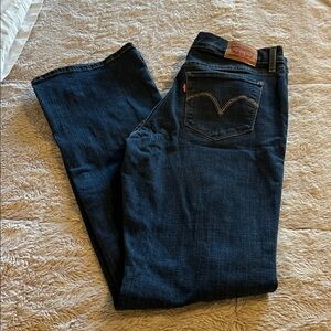 Dark Blue Denim Jeans